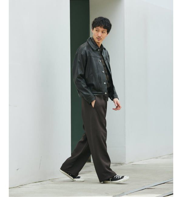 JOURNAL STANDARD「ダブル クロス オーバー パンツ」|スラックス|