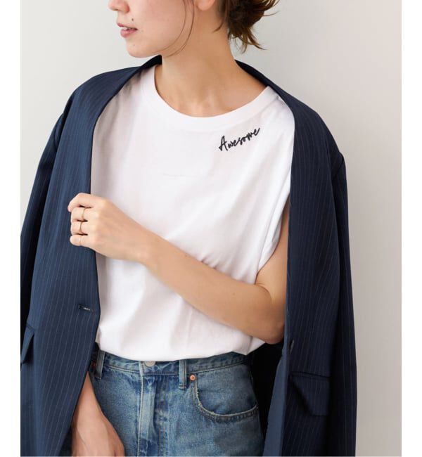 JOURNAL STANDARD relume「《追加3》刺繍ロゴフレンチTEE」|Tシャツ・カットソー|