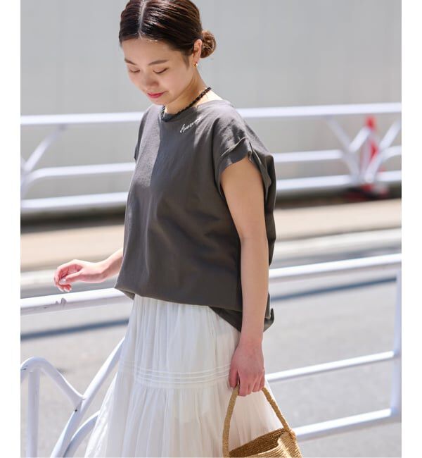 JOURNAL STANDARD relume「《追加3》刺繍ロゴフレンチTEE」|Tシャツ・カットソー|