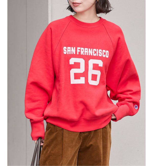JOURNAL STANDARD「別注【CHAMPION/チャンピオン】or JS ロゴスウェット」|スウェット・ジャージ|レッド