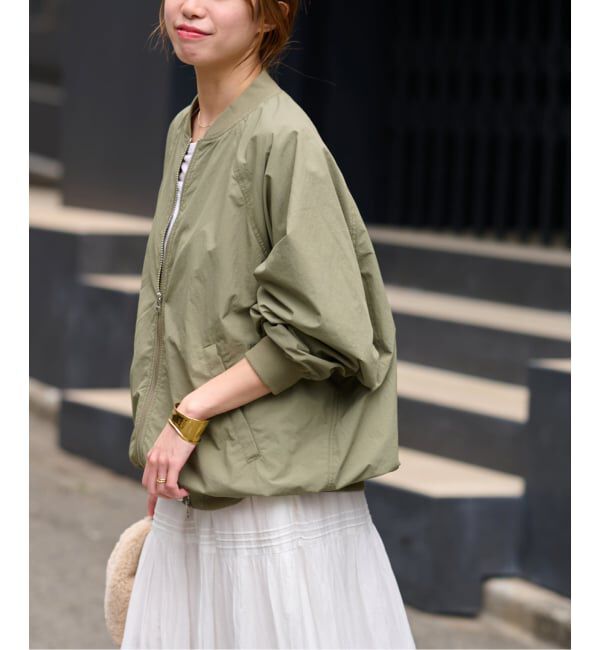 JOURNAL STANDARD relume「《追加》ウォッシャブルナイロンダブルジップMA-1」|ブルゾン・スタジャン|