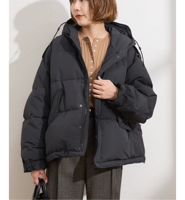 journal standard L'essage「《追加》【STAMMBAUM】*LESSAGEショートダウンコート」|ダウン|ブラック