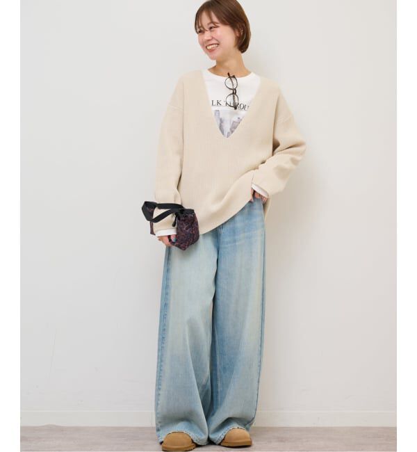 JOURNAL STANDARD relume「【MULTI FUNC+】Vネックプルオーバー」|ニット・セーター|