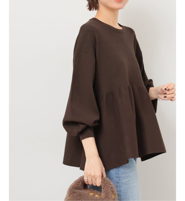 JOURNAL STANDARD relume「《WEB限定追加》ウォッシャブルペプラムプルオーバー」|ニット・セーター|