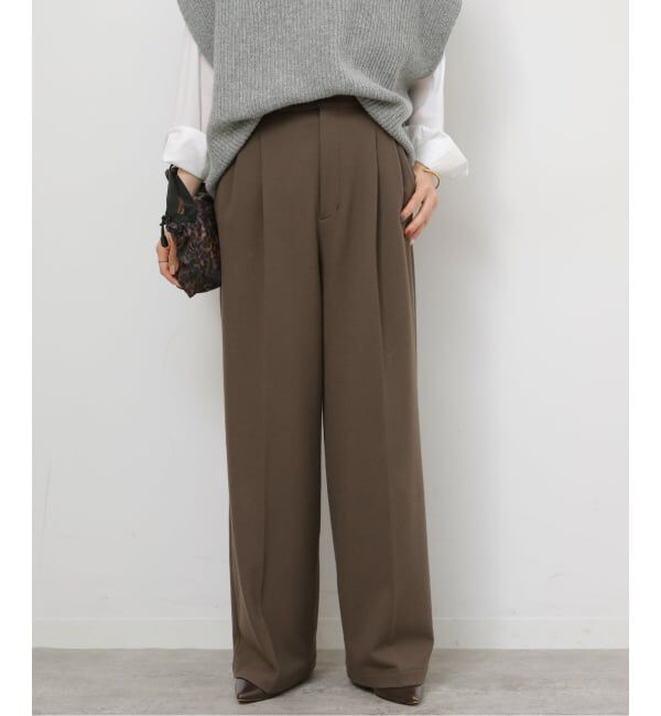 JOURNAL STANDARD relume「《追加》2WAYストレッチワイドパンツ」|スラックス|ブラウン