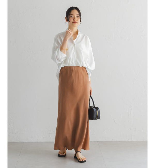 NOBLE「《追加2》キュプラナローAラインスカート」|スカート|
