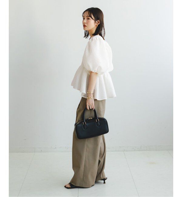 NOBLE「《追加》【洗える】シアーノイズジャガードブラウス」|シャツ・ブラウス|