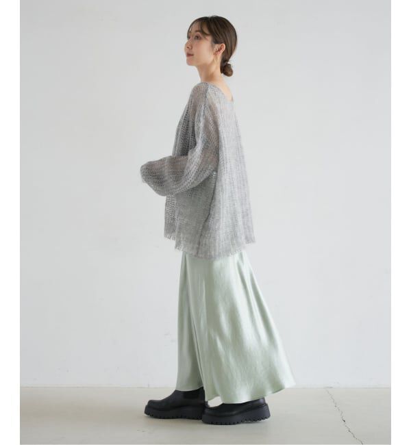 NOBLE「モヘヤウールシアープルオーバー」|ニット・セーター|