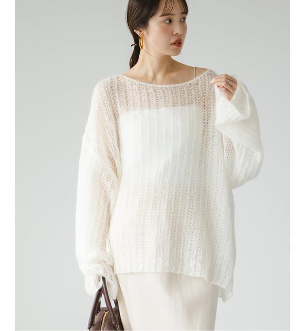 NOBLE「モヘヤウールシアープルオーバー」|ニット・セーター|