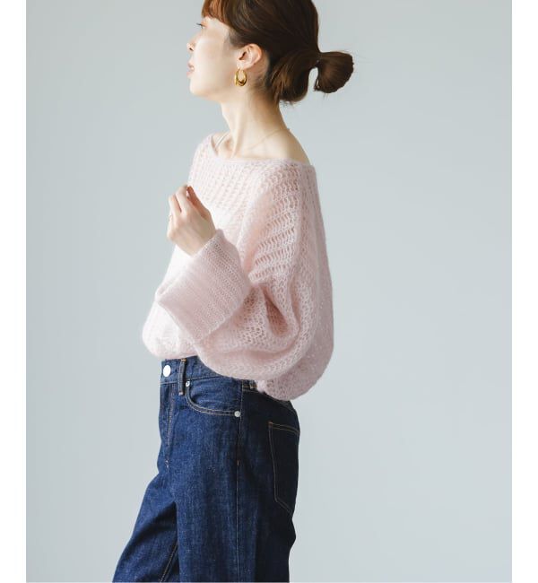 NOBLE「モヘヤウールシアープルオーバー」|ニット・セーター|