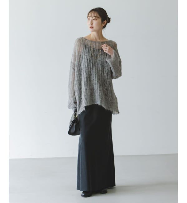 NOBLE「モヘヤウールシアープルオーバー」|ニット・セーター|