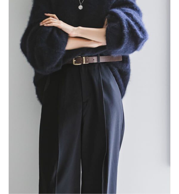 NOBLE「《追加》【洗える】エステルツイルストレッチスラックスパンツ 8」|スラックス|