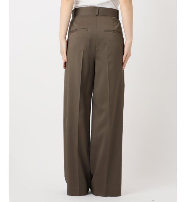 NOBLE「《追加》【洗える】エステルツイルストレッチスラックスパンツ 8」|スラックス|