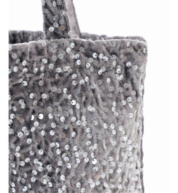 Spick and Span「Uhr/ウーア 別注Spangle Velour Tote」|トートバッグ|