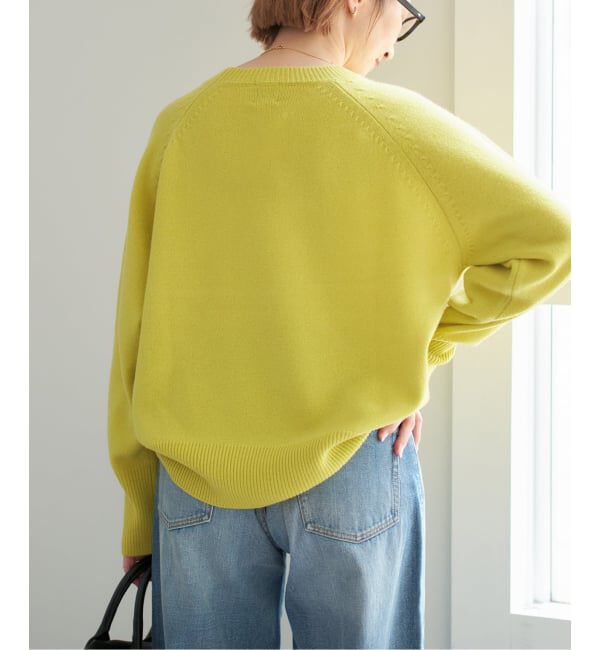 Spick and Span「《WEB限定カラー有り》ウールカシミヤ ラグランクルーネックニット」|ニット・セーター|