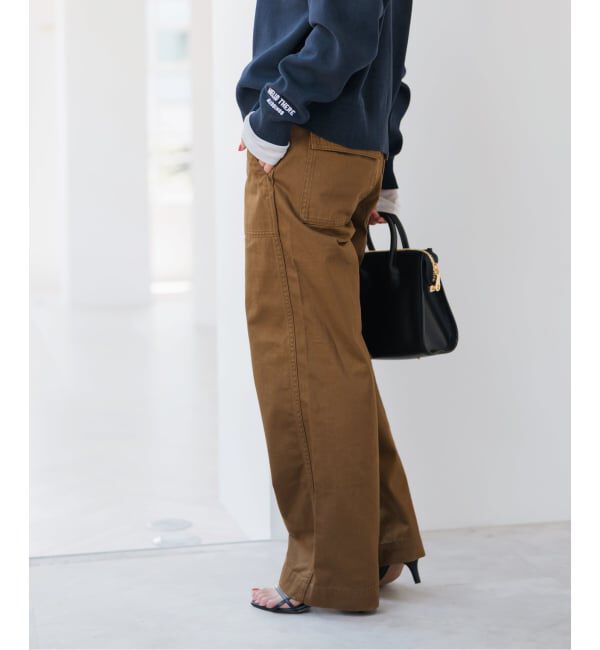 Spick and Span「《追加2》ルーズベイカーパンツ」|カーゴ|