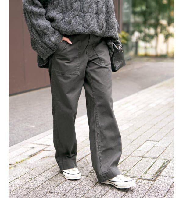 Spick and Span「《追加2》ルーズベイカーパンツ」|カーゴ|