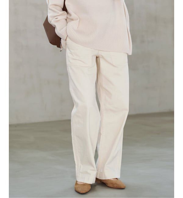 Spick and Span「《追加2》ルーズベイカーパンツ」|カーゴ|ナチュラル