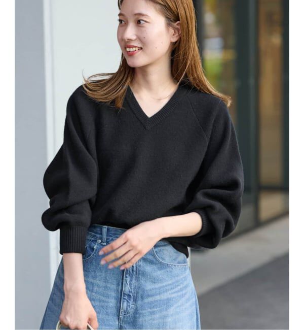 FRAMeWORK「≪WEB限定 / 追加≫AQUA Vネックプルオーバー」|ニット・セーター|
