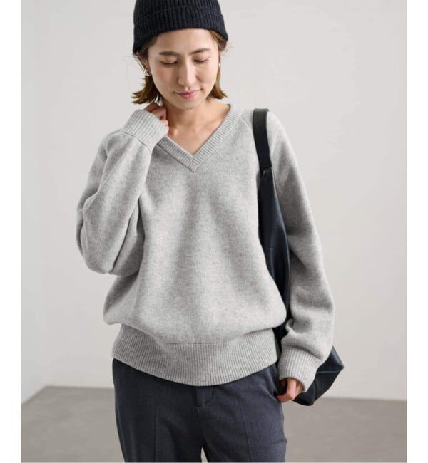 FRAMeWORK「≪WEB限定 / 追加≫AQUA Vネックプルオーバー」|ニット・セーター|