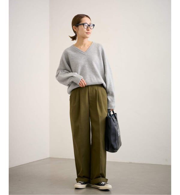 FRAMeWORK「≪WEB限定 / 追加≫AQUA Vネックプルオーバー」|ニット・セーター|