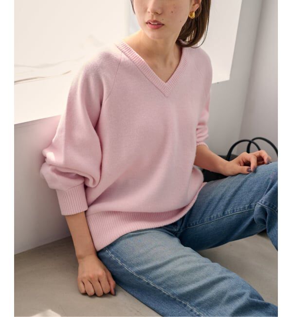 FRAMeWORK「≪WEB限定 / 追加≫AQUA Vネックプルオーバー」|ニット・セーター|