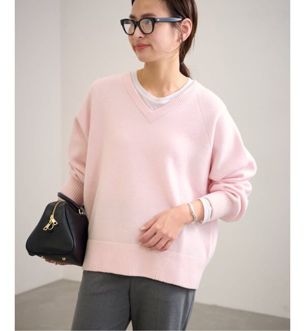 FRAMeWORK「≪WEB限定 / 追加≫AQUA Vネックプルオーバー」|ニット・セーター|