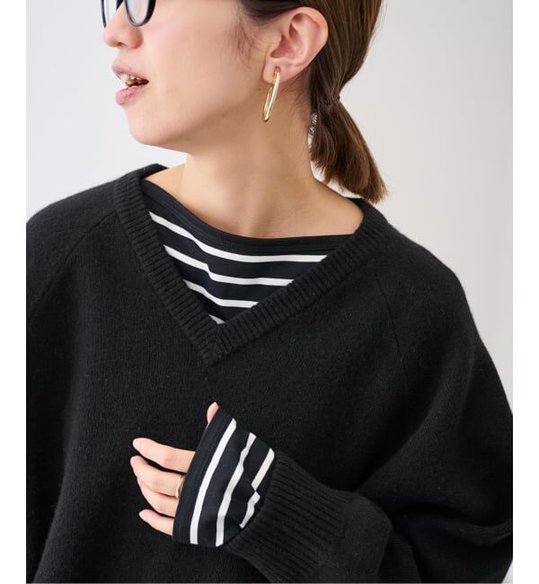 FRAMeWORK「≪WEB限定 / 追加≫AQUA Vネックプルオーバー」|ニット・セーター|