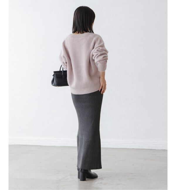 NOBLE「《追加2》リブニットタイトスカート」|スカート|