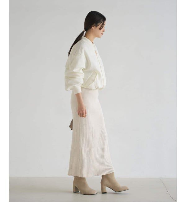 NOBLE「《追加2》リブニットタイトスカート」|スカート|