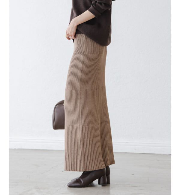 NOBLE「《追加2》リブニットタイトスカート」|スカート|