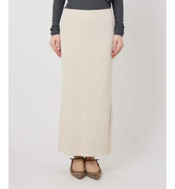NOBLE「《追加2》リブニットタイトスカート」|スカート|