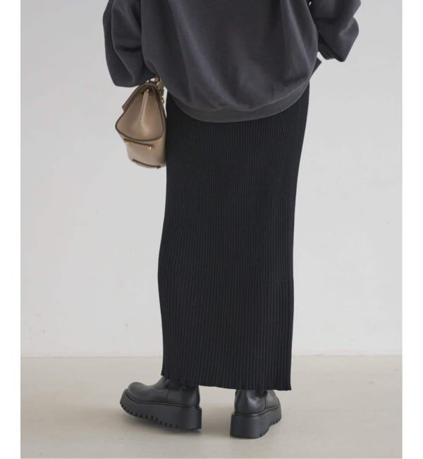 NOBLE「《追加2》リブニットタイトスカート」|スカート|