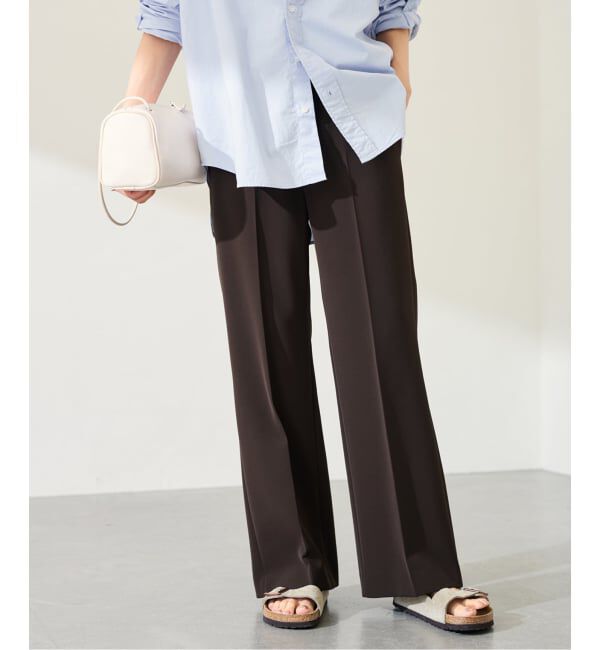 FRAMeWORK「≪WEB限定 / 追加≫セミフレアパンツ 2」|スラックス|ブラウン B