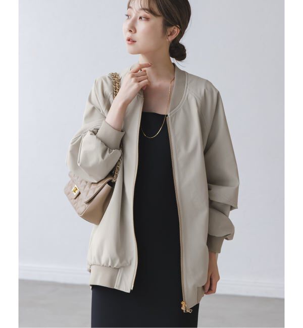 NOBLE「ハイツイストダブルクロスMA-1ブルゾン」|ブルゾン・スタジャン|