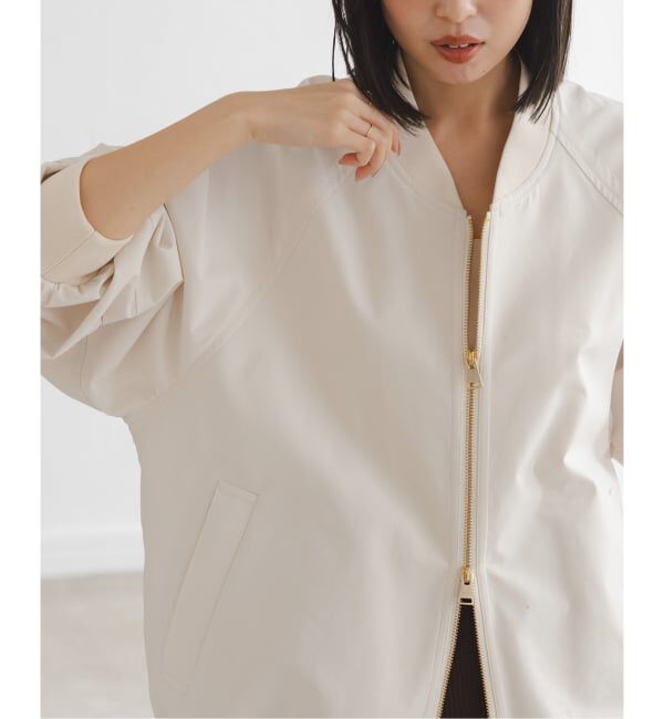 NOBLE「ハイツイストダブルクロスMA-1ブルゾン」|ブルゾン・スタジャン|