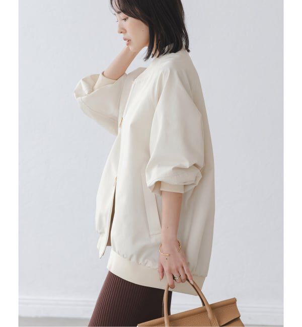 NOBLE「ハイツイストダブルクロスMA-1ブルゾン」|ブルゾン・スタジャン|