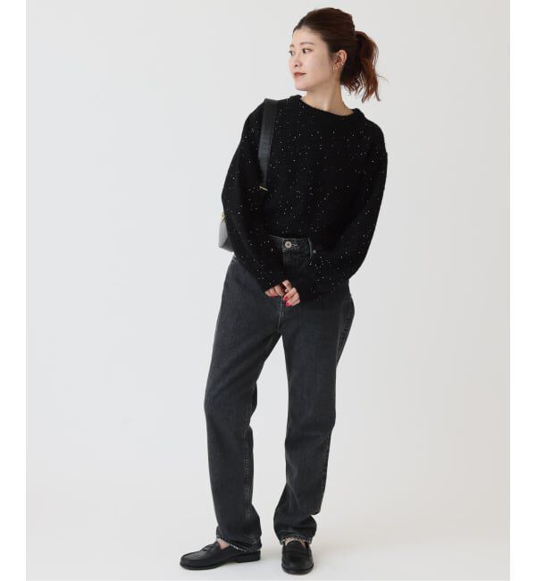 Spick and Span「《新色有り / 追加》スパンコールショート丈ニット」|ニット・セーター|