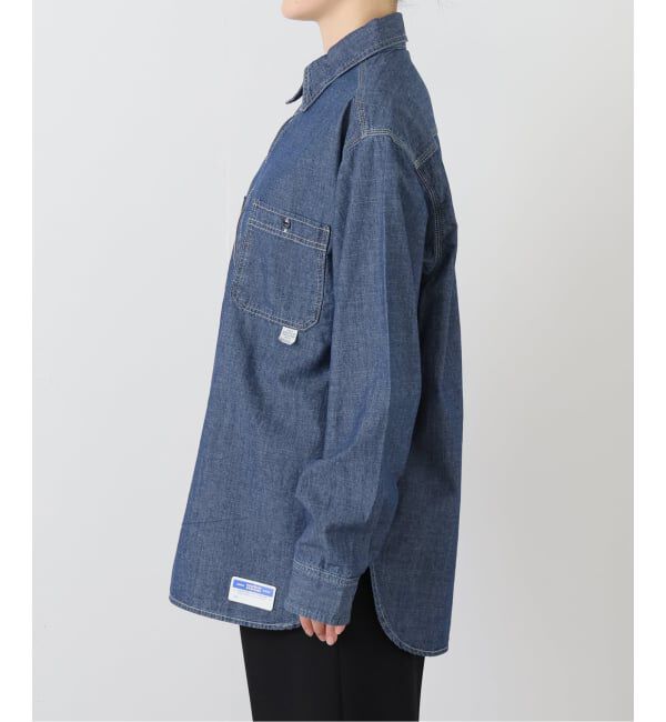 FRAMeWORK「UNION HERCULES/ユニオンヘラクレス MADE インディゴダンガリー ハーフジ」|シャツ・ブラウス|
