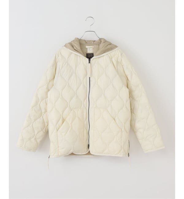 FRAMeWORK「TAION/タイオン MILITARY HOOD WZIP ダウンジャケット」|ダウン|ホワイト