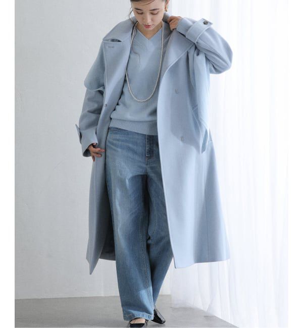  「メルトンチェスターコート」|チェスターコート|サックスブルー