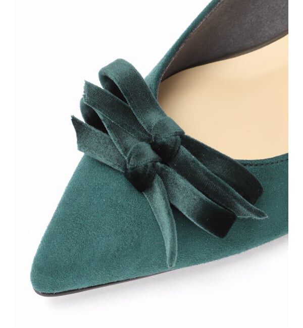  「4.5cmポインテッドダブルリボンパンプス」|パンプス|