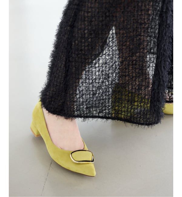  「《追加》3cmポインテッドニュアンスバックルパンプス」|パンプス|