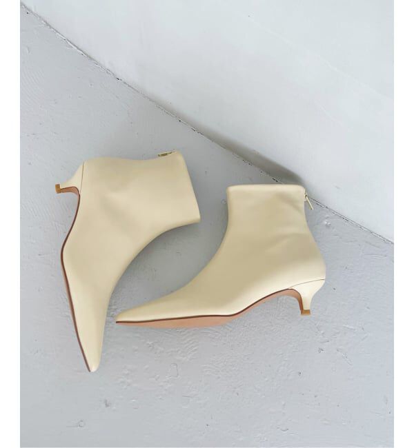  「4cmポインテッドショートブーツ」|ショートブーツ|