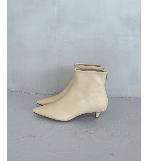  「4cmポインテッドショートブーツ」|ショートブーツ|