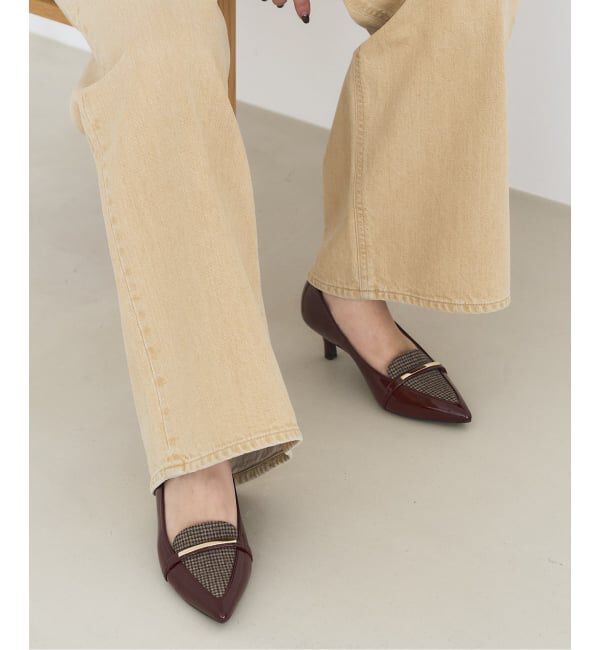  「5cmポインテッドローファーパンプス」|パンプス|