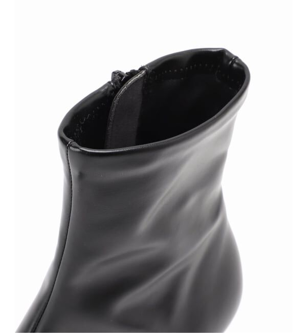  「《追加》6cmフレンチスクエアフィットショートブーツ」|ショートブーツ|