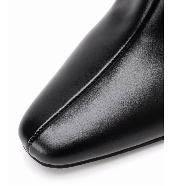  「《追加》6cmフレンチスクエアフィットショートブーツ」|ショートブーツ|