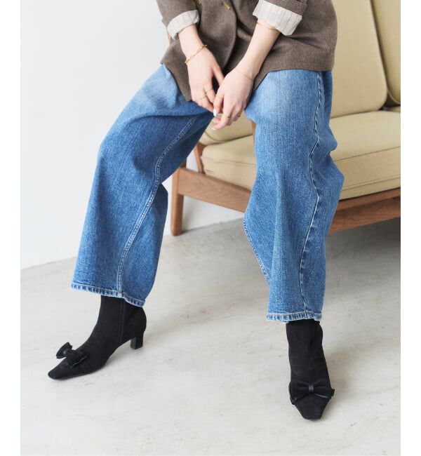  「4.5cm2WAYリボンショートブーツ」|ショートブーツ|