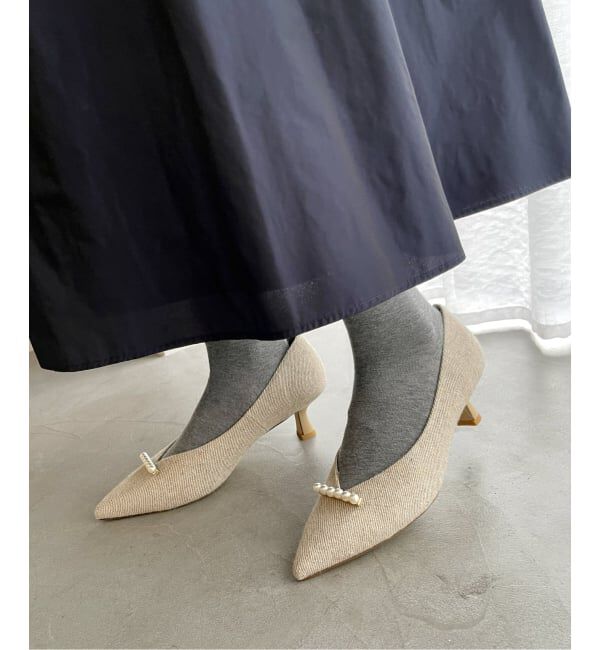  「《追加》5cmパールラインパンプス」|パンプス|